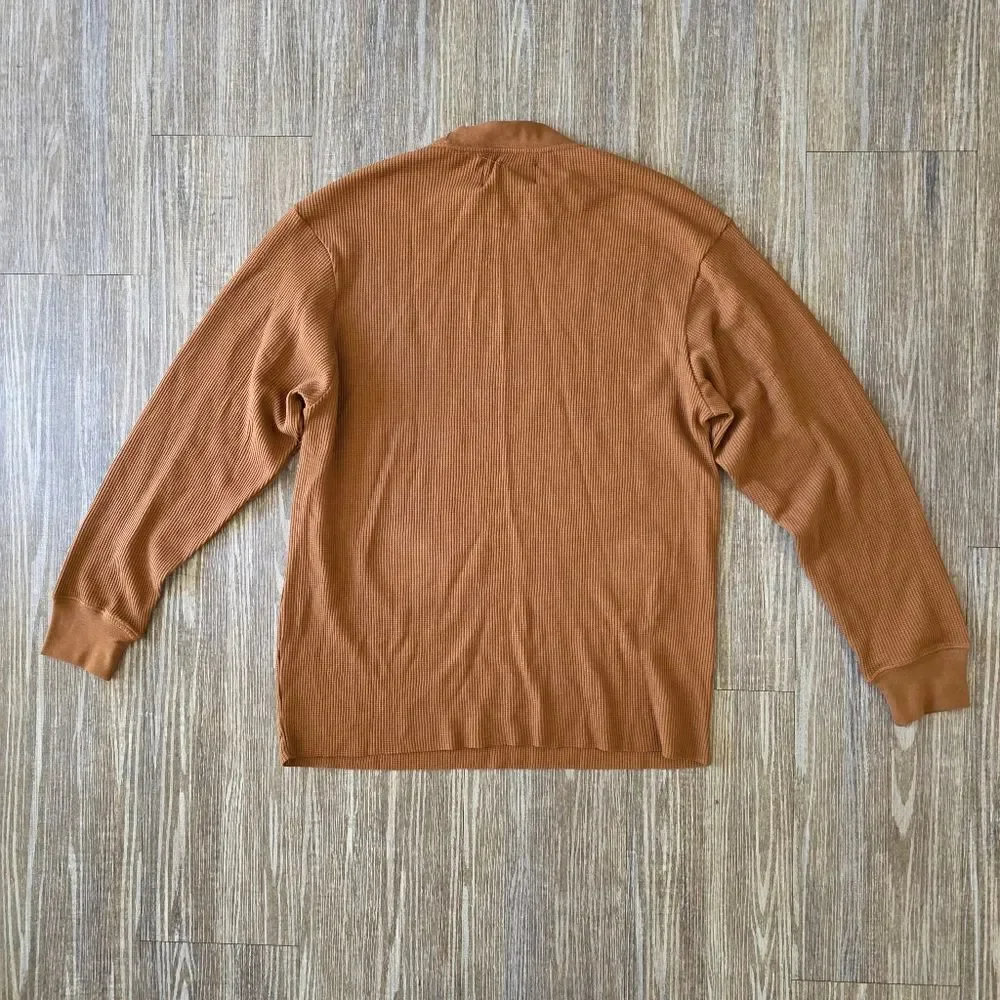 Air Jordan Essentials Thermal Long-Sleeve T-Shirt Brown Tan Men's Small S New LE